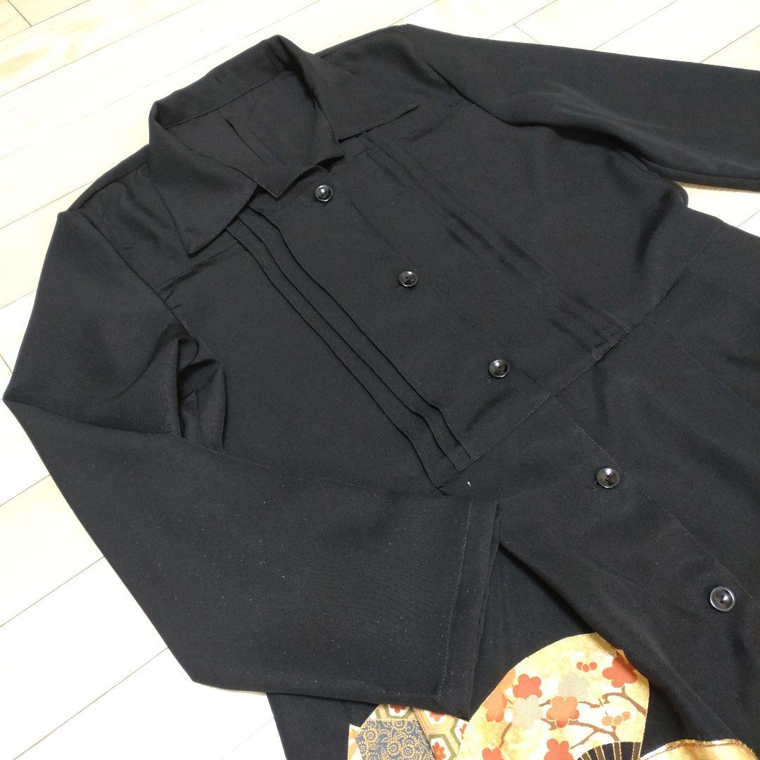 着物リメイク　留袖シャツワンピース