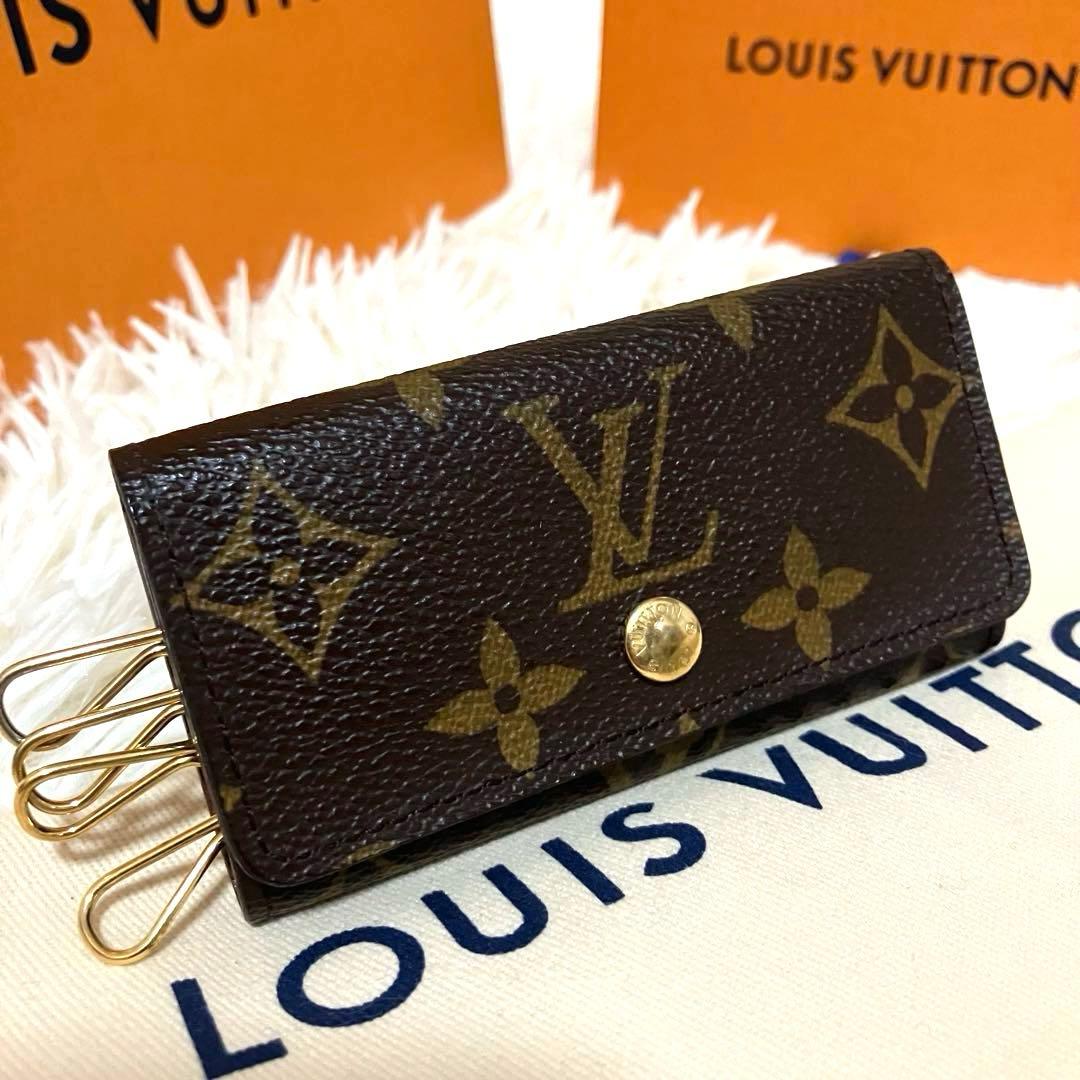 【美品】ルイヴィトン＊4連キーケース モノグラム ゴールド金具