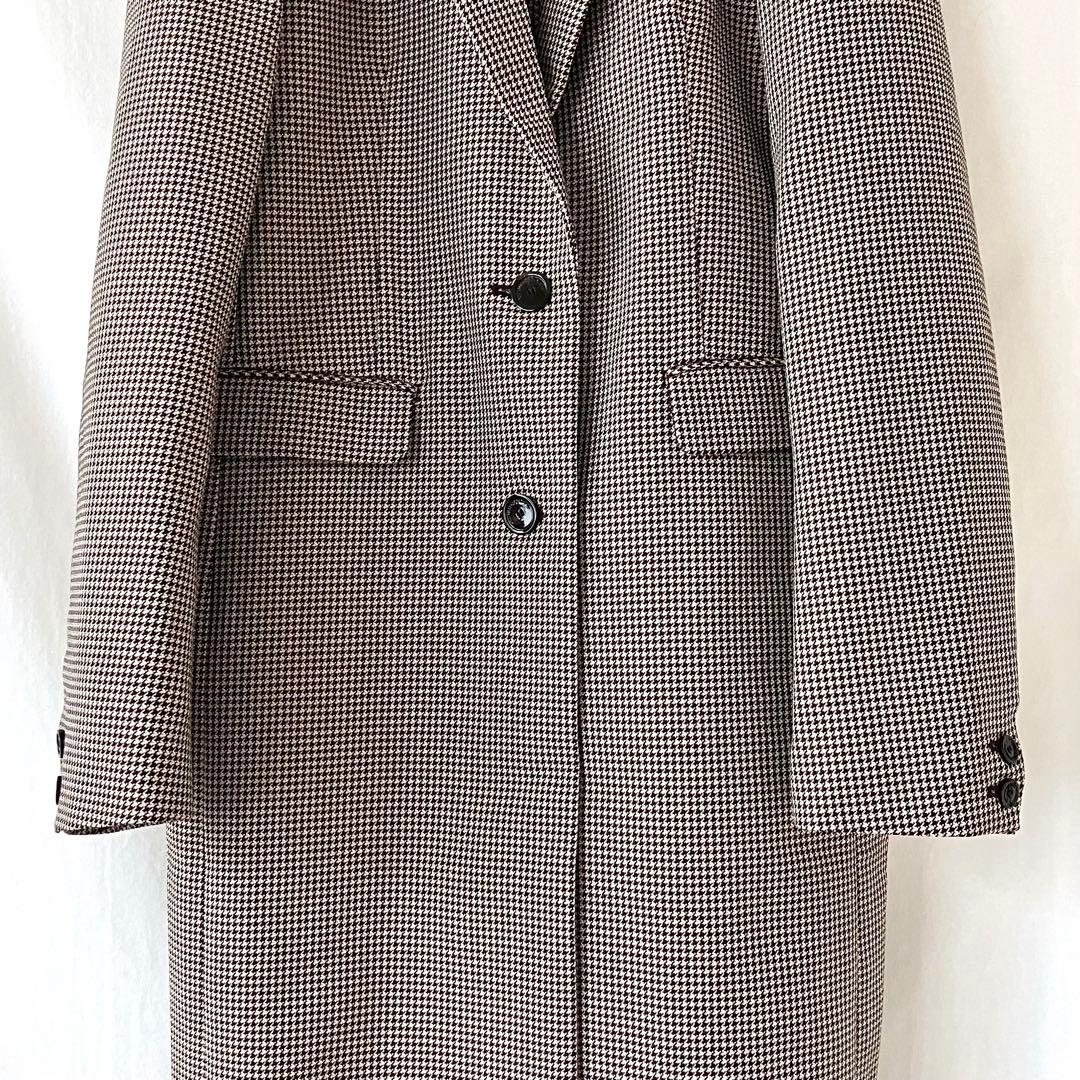 未使用 CoSTUME NATIONAL ロングコート チェスター 38 千鳥