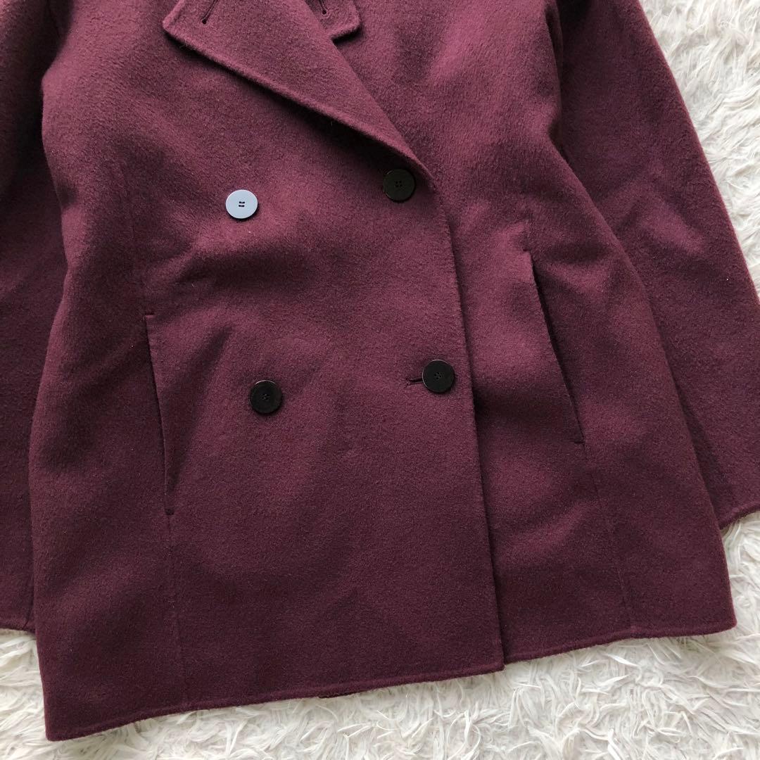 【21AW】セオリーリュクス　ピーコート　BRETON カシミヤ　ダブルフェイス