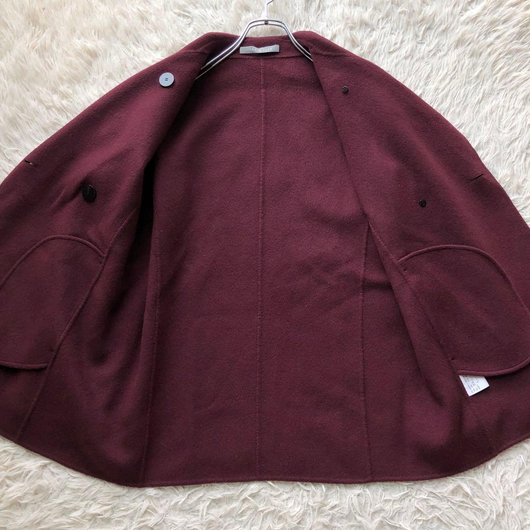 【21AW】セオリーリュクス　ピーコート　BRETON カシミヤ　ダブルフェイス