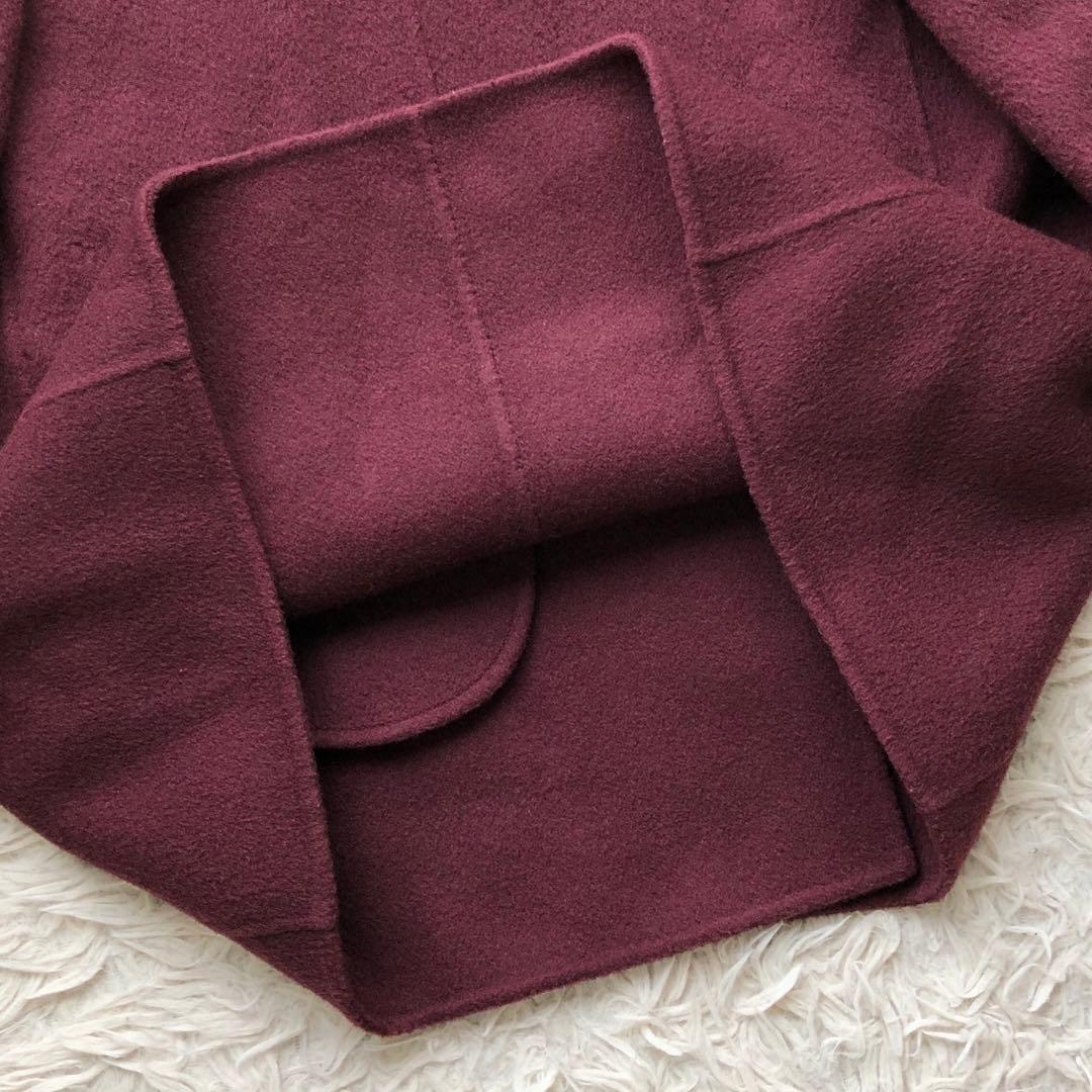 【21AW】セオリーリュクス　ピーコート　BRETON カシミヤ　ダブルフェイス