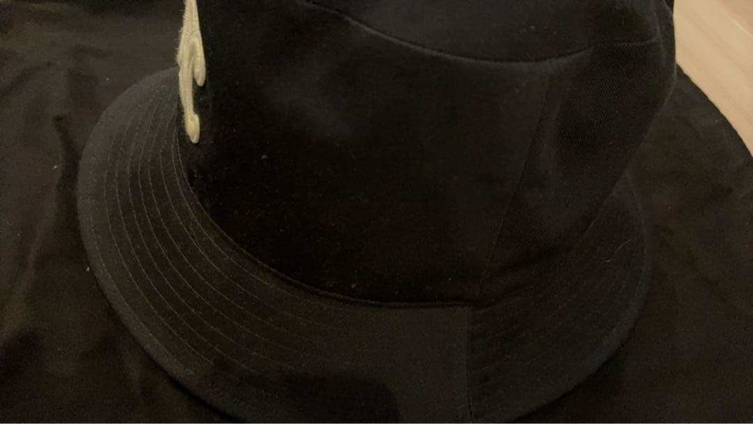 CELINE ブラック バケットハット Lサイズ