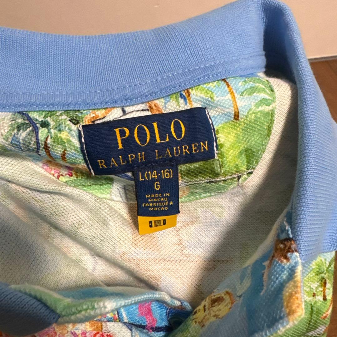 ポロ　ラルフローレン　L 14-16 G ポロベア　ポロシャツ　ショートパンツ