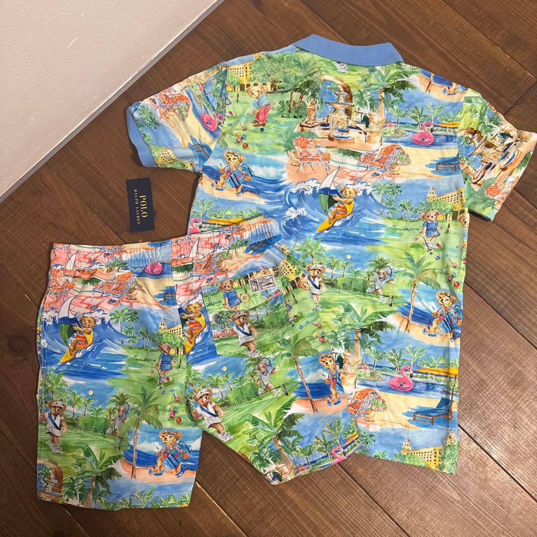 ポロ　ラルフローレン　L 14-16 G ポロベア　ポロシャツ　ショートパンツ