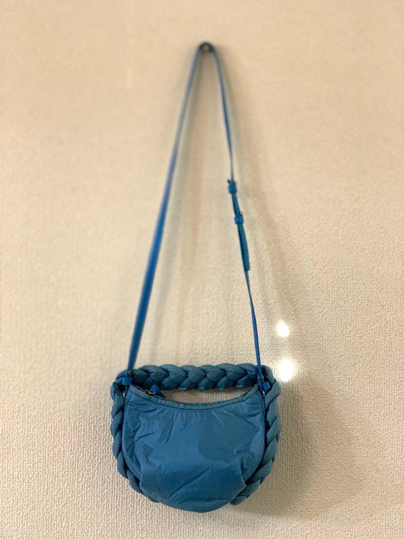 律様 HEREU ESPIGA MINI NYLON BAG BLUE