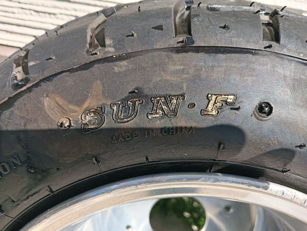 ジャイロUP/X/キャノピー ポンつけおまけタイヤ付きアルミホイール2個セット