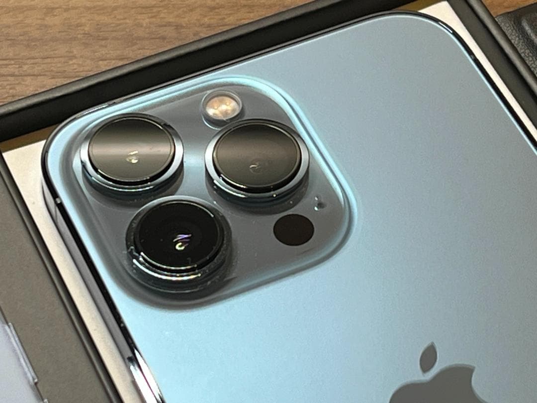 ☆エクスプレス交換品☆iPhone13 PRO☆100%☆シエラブルー☆