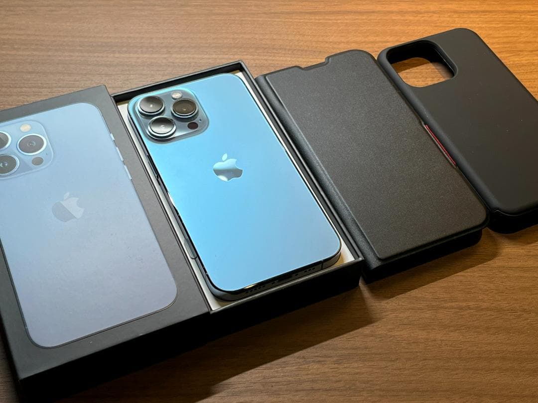 ☆エクスプレス交換品☆iPhone13 PRO☆100%☆シエラブルー☆