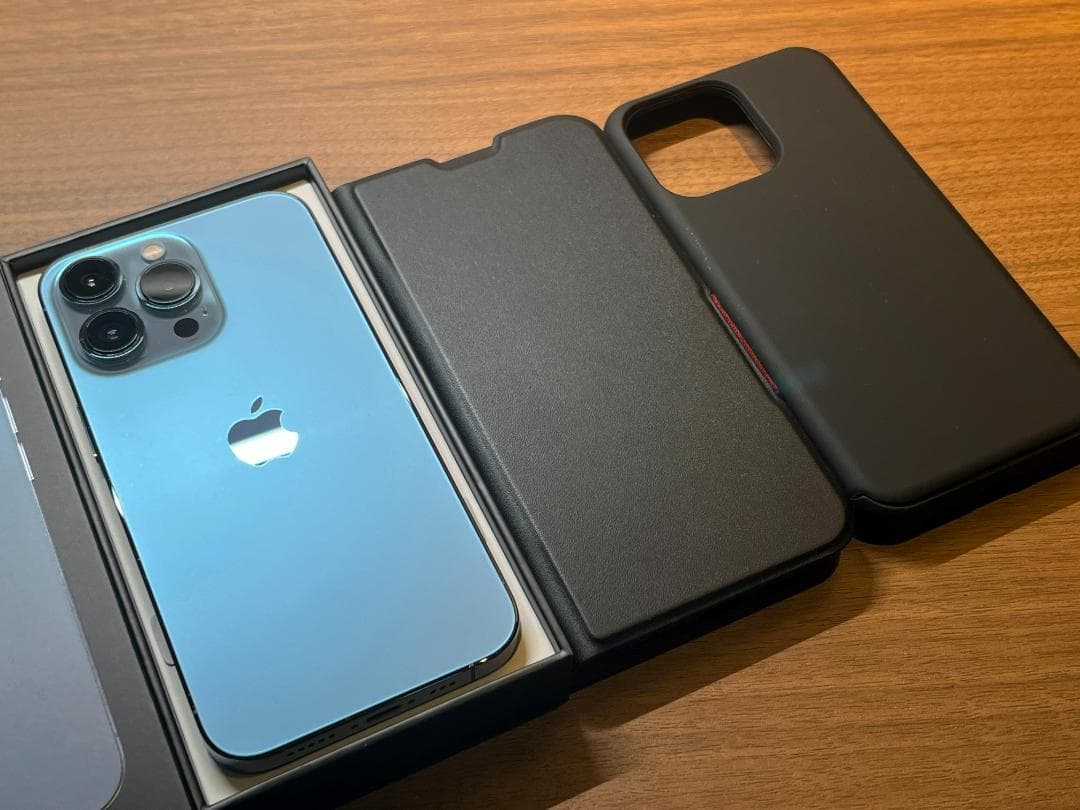 ☆エクスプレス交換品☆iPhone13 PRO☆100%☆シエラブルー☆