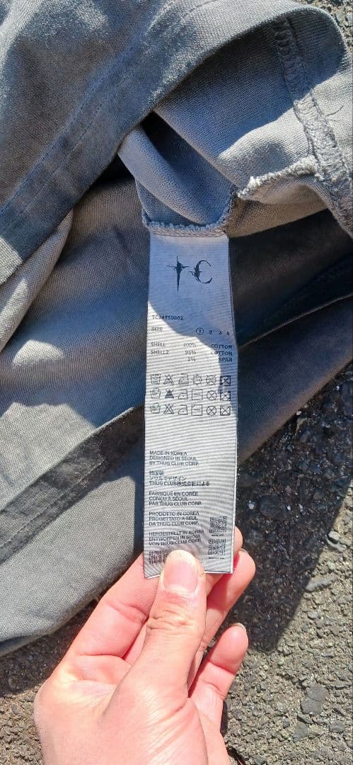 山*田様 Thug club Tシャツ　グレー