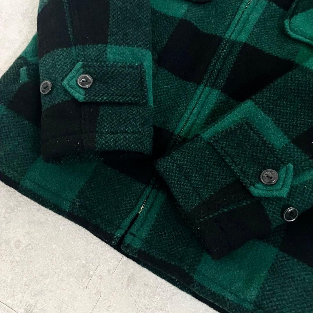美品 ファイブブラザー CPO ウールジャケット バッファローチェック Lサイズ