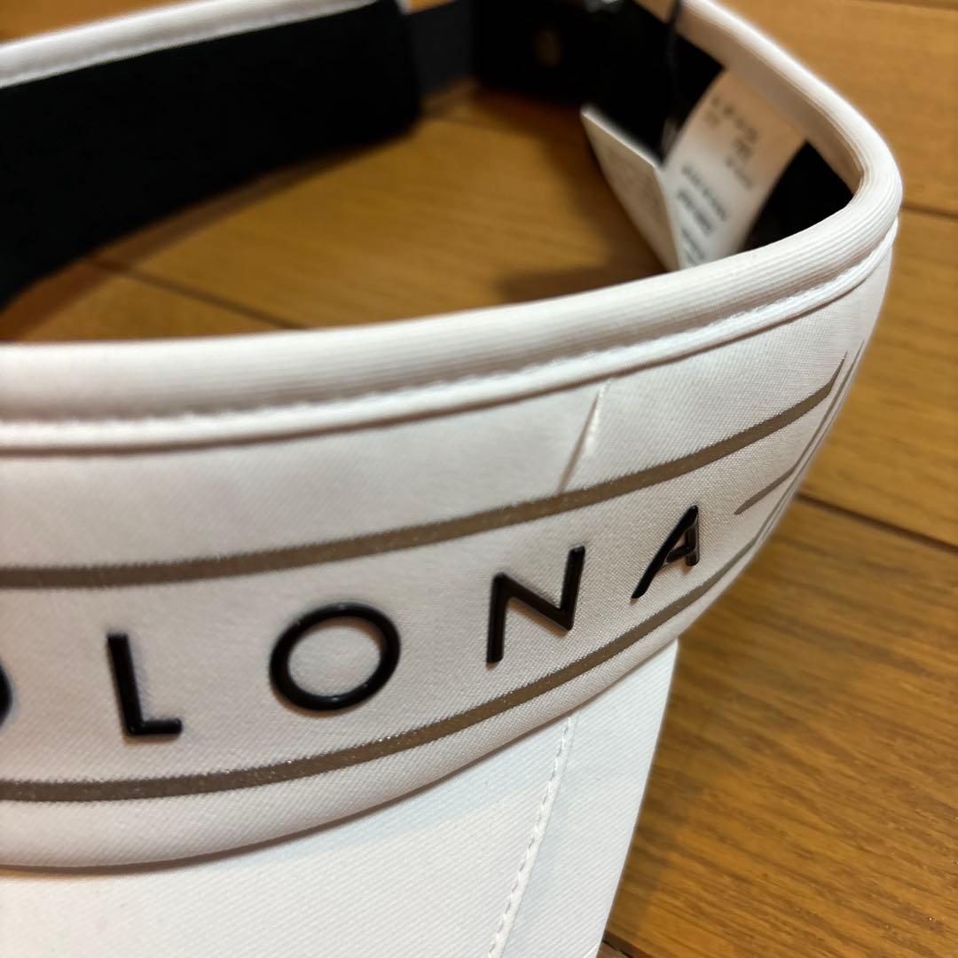 未使用☆MARK & LONA☆ホワイト☆バイザー☆ゴルフ