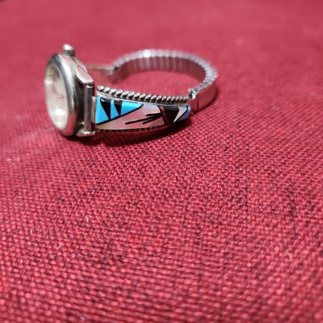 ビンテージ ズニ族腕時計 美品 レディース アーティストTJ