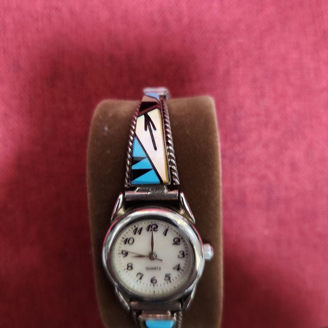 ビンテージ ズニ族腕時計 美品 レディース アーティストTJ
