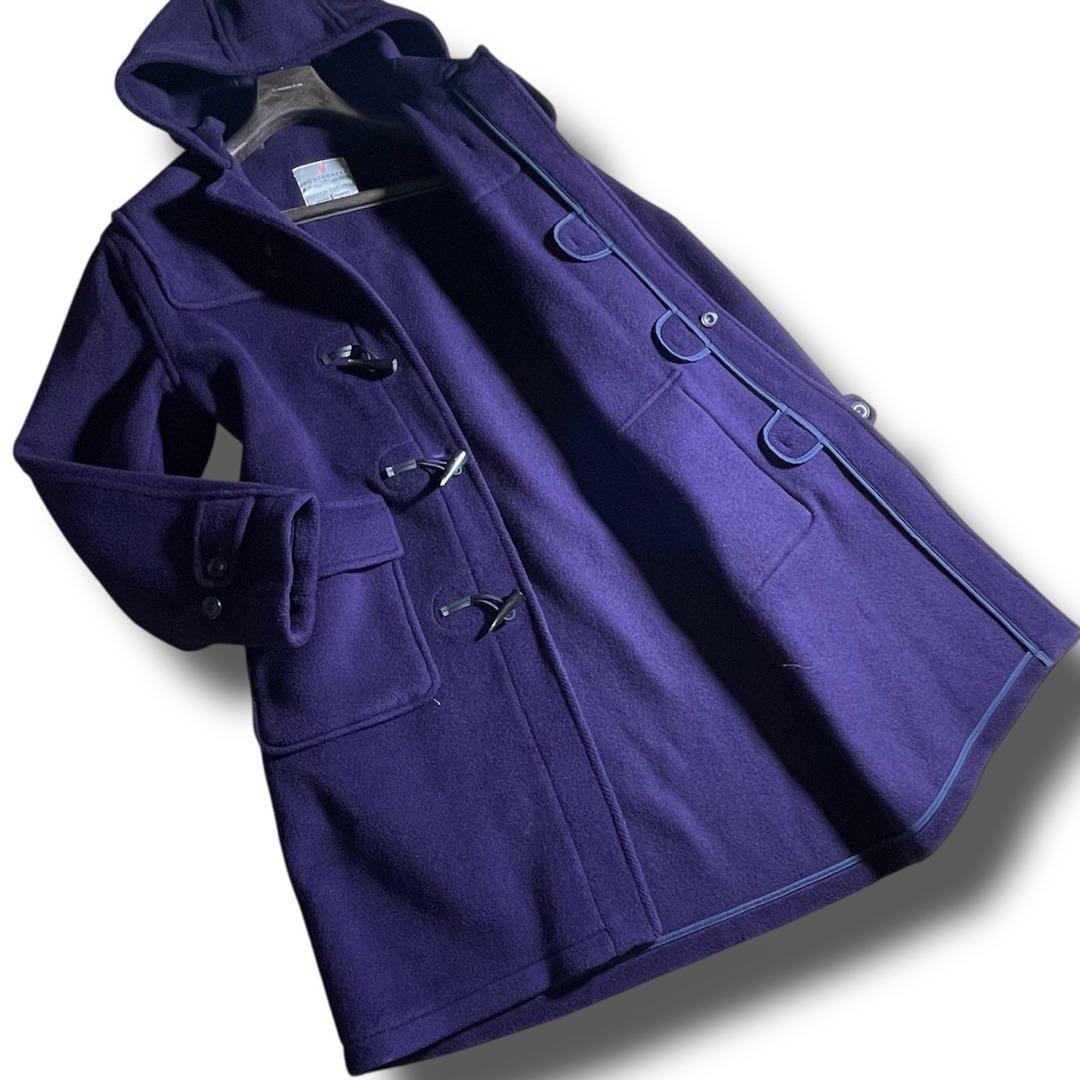 極美品　希少色　モンゴメリー　ダッフルコート　マラリウス社製ヘリンボーン　XL