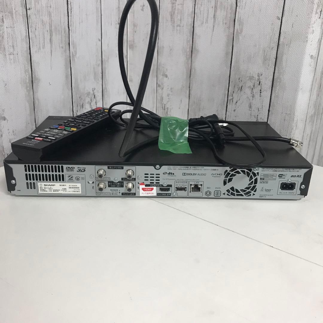 【極美品】シャープ　４Kレコーダー　4B-C10BT3　2019年製　H