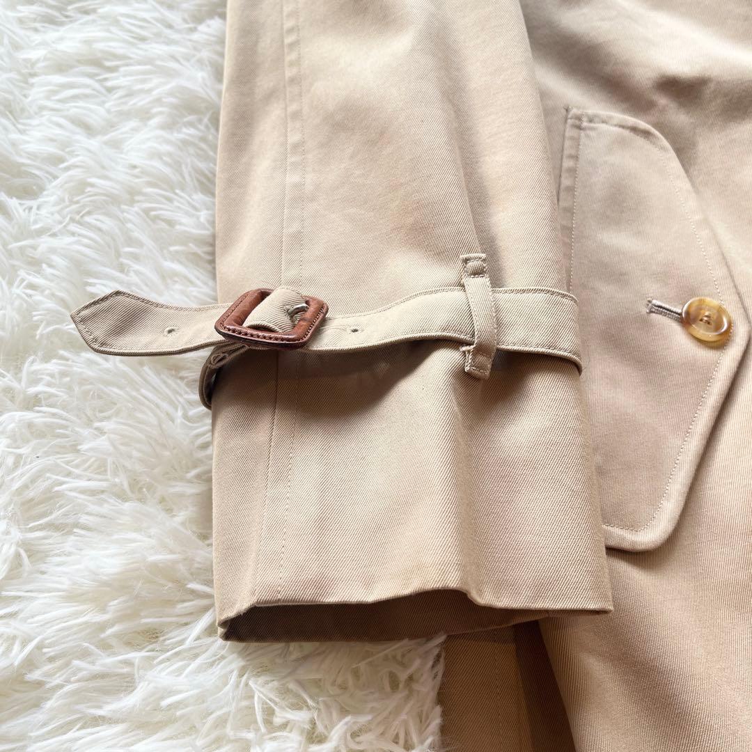 美品　バーバリー　ステンカラーコート　ベージュ　ライナー付き　ノバチェック