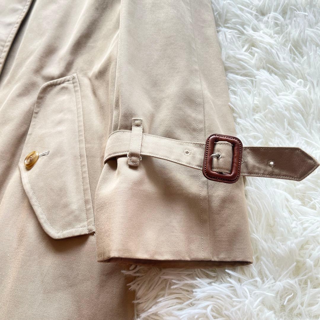 美品　バーバリー　ステンカラーコート　ベージュ　ライナー付き　ノバチェック