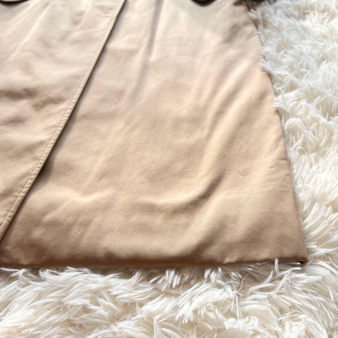 美品　バーバリー　ステンカラーコート　ベージュ　ライナー付き　ノバチェック