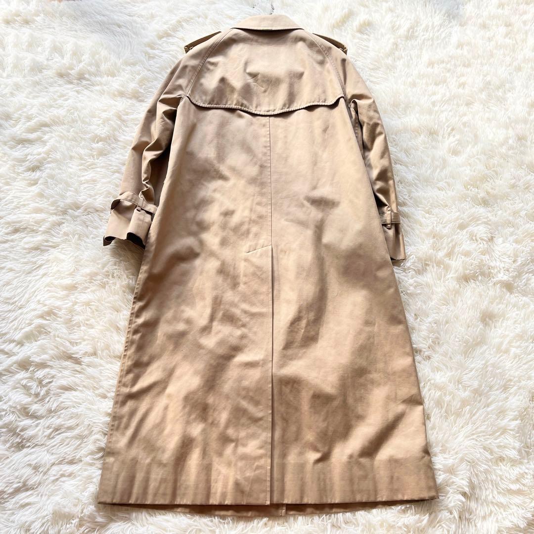 美品　バーバリー　ステンカラーコート　ベージュ　ライナー付き　ノバチェック