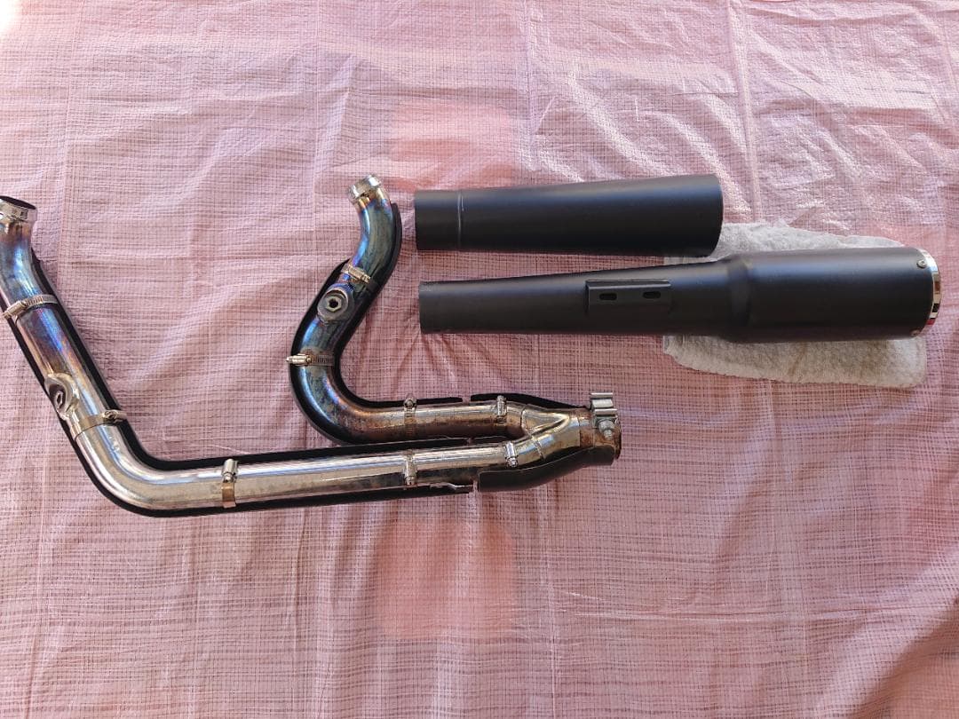 ハーレー　バンス＆ハインズ　プロパイプ　2in1　マフラー　ブラック　47587