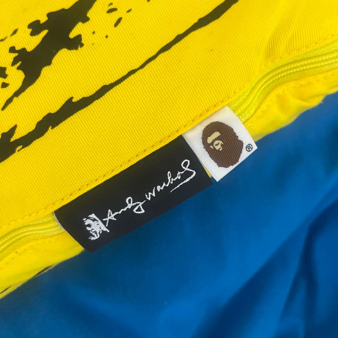 BAPE ANDY WARHOL ABC BANANA CUSHION 緑カモ