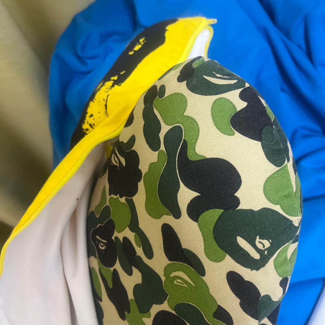 BAPE ANDY WARHOL ABC BANANA CUSHION 緑カモ