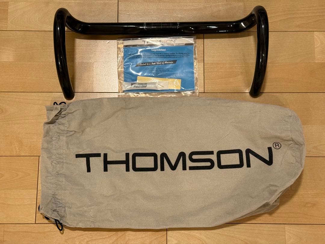 Thomson カーボン ドロップハンドル Aero 420mm 付属品付