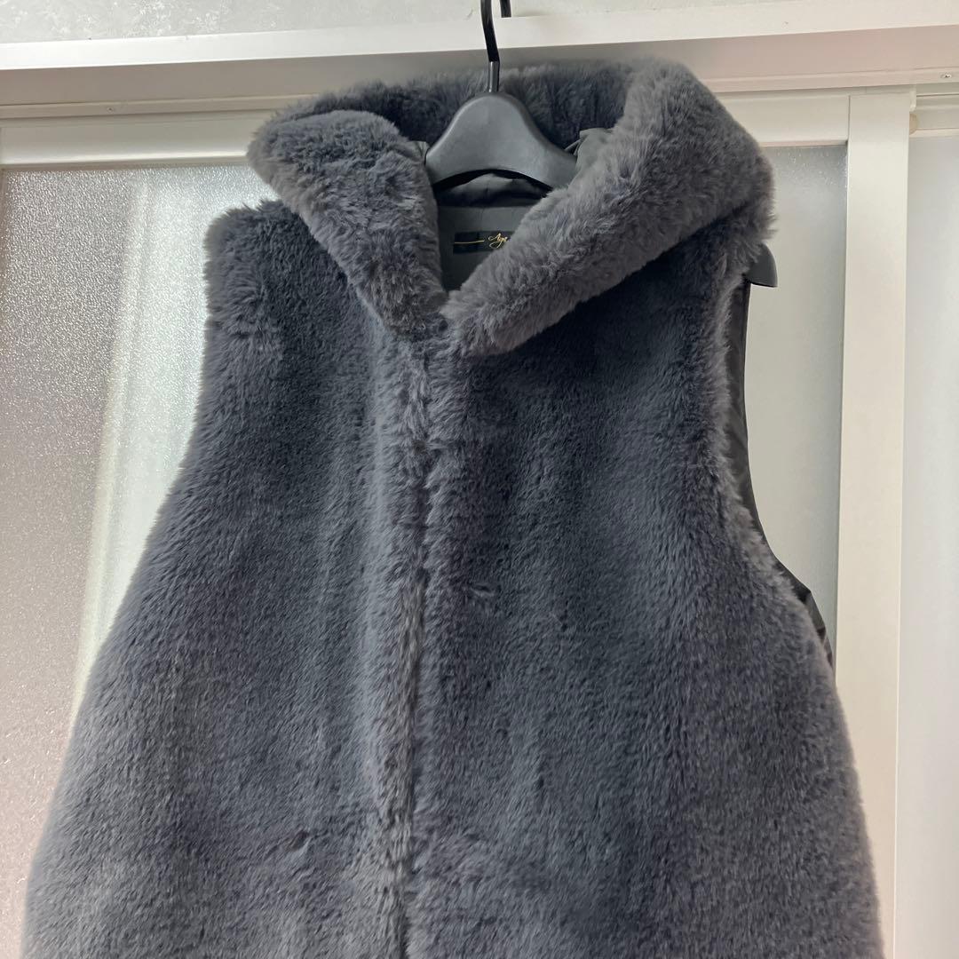 タイムセール‼️美品‼️agaボアベスト ドゥミルサンクファーベスト