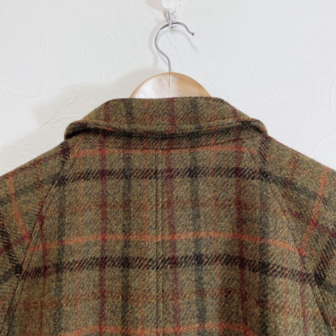 美品 WORKERS Bal Collar Coat Harris Tweed