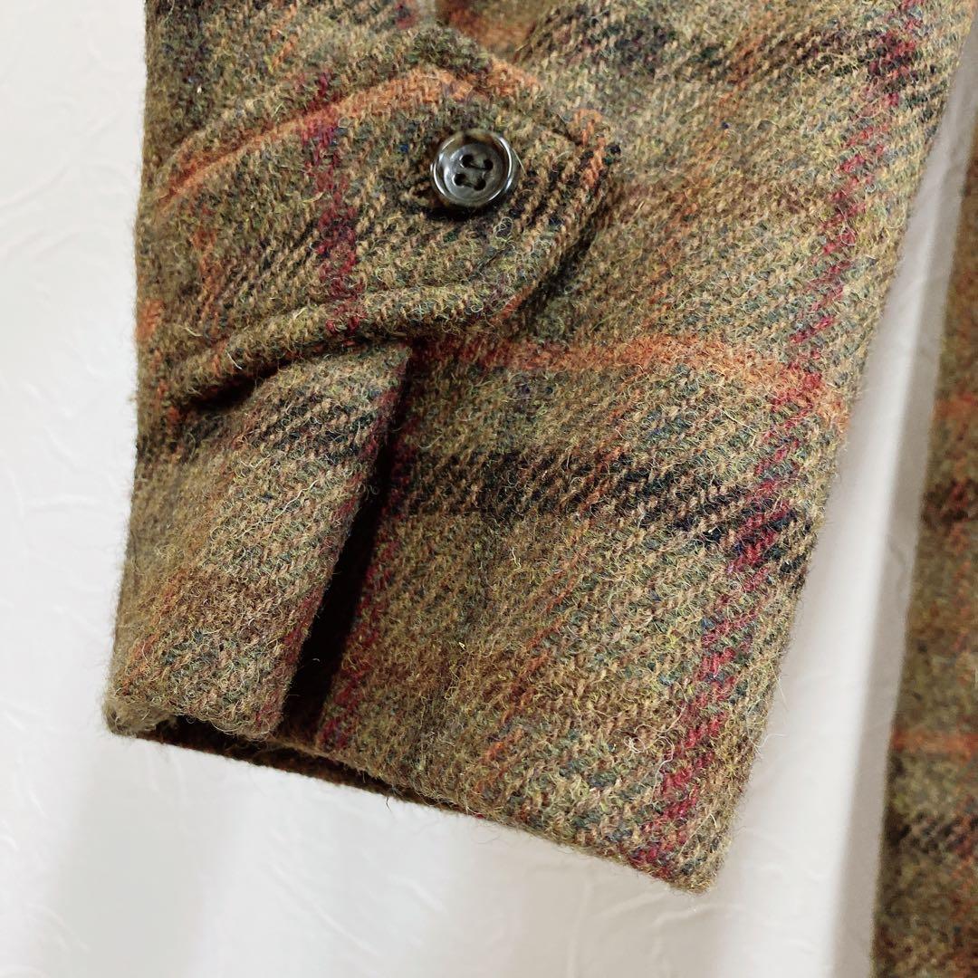 美品 WORKERS Bal Collar Coat Harris Tweed