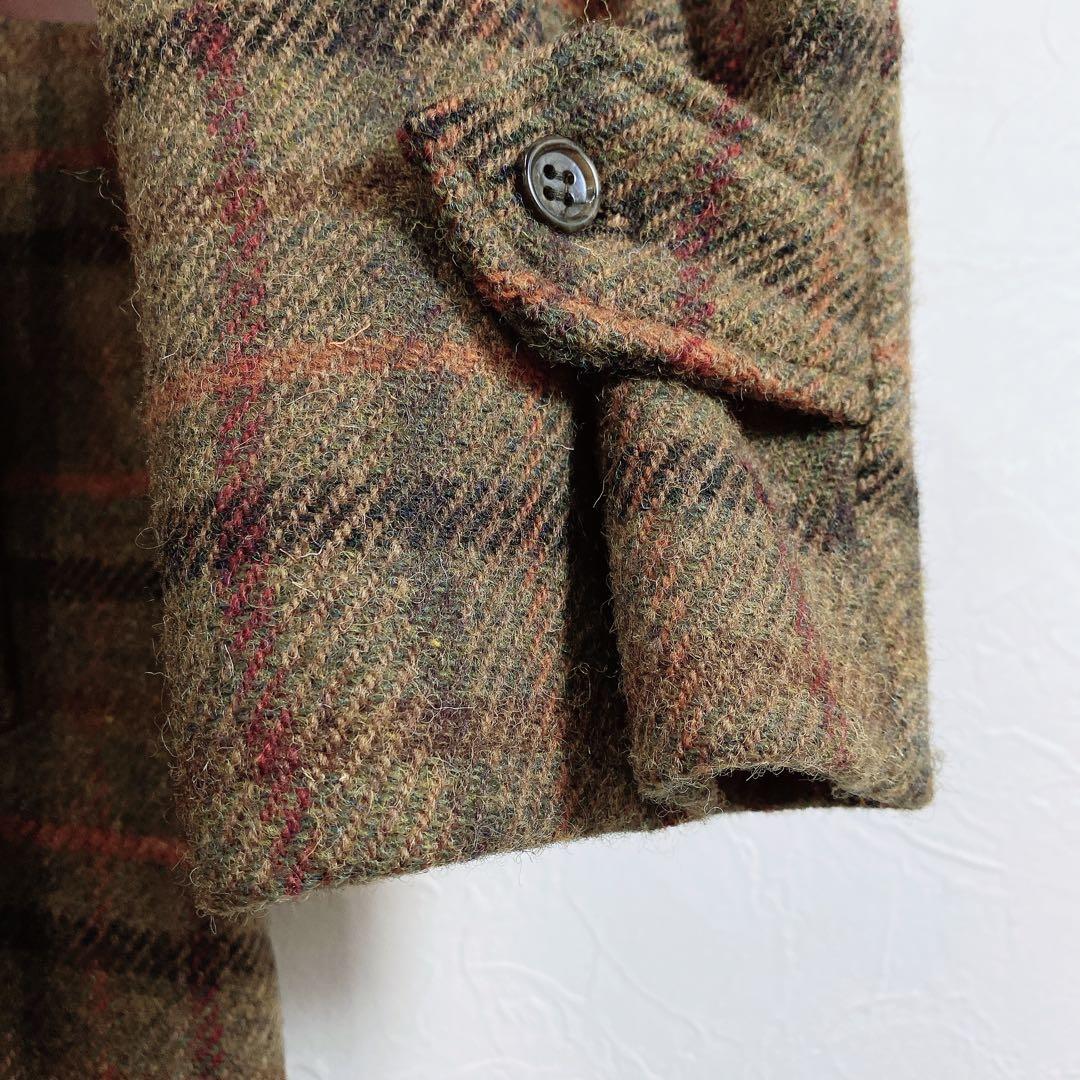 美品 WORKERS Bal Collar Coat Harris Tweed
