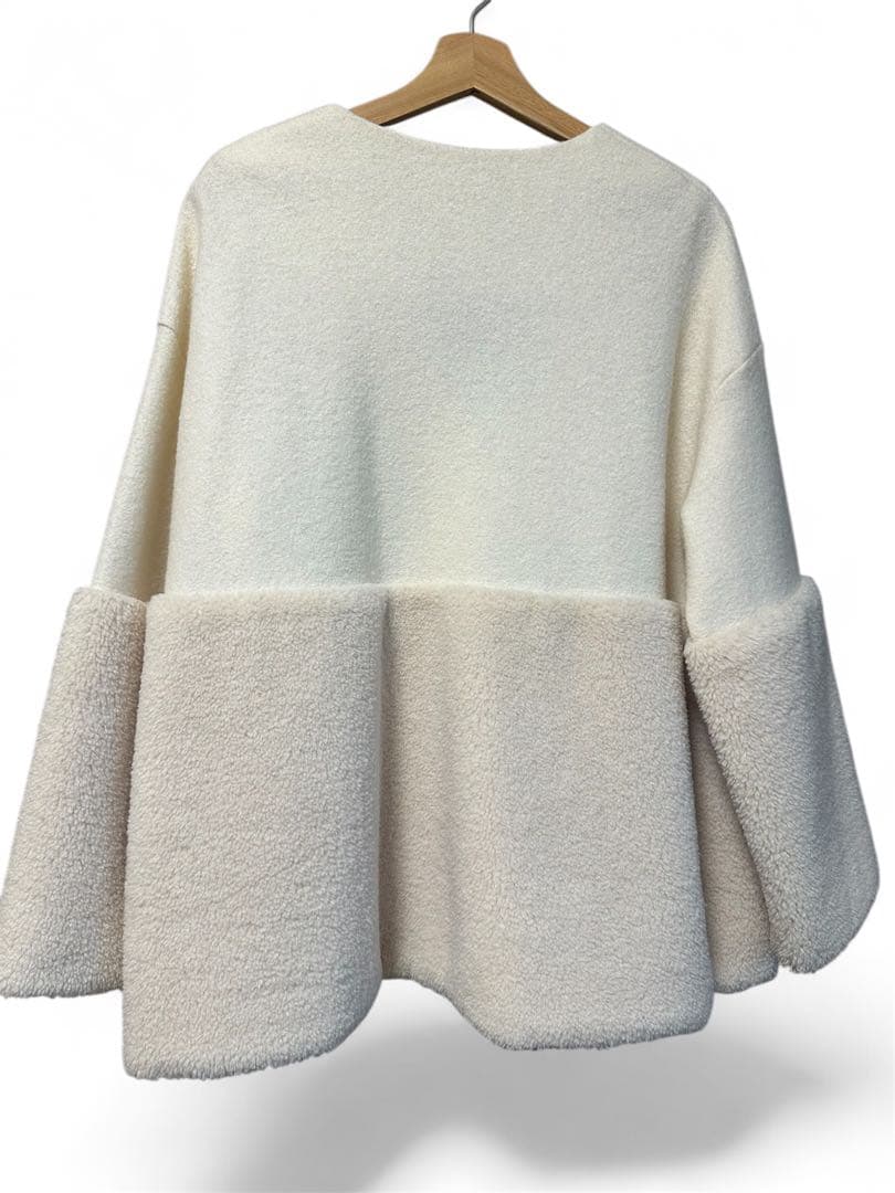 yori ヨリ Vネックファーショートコート 美品✨即日発送!!