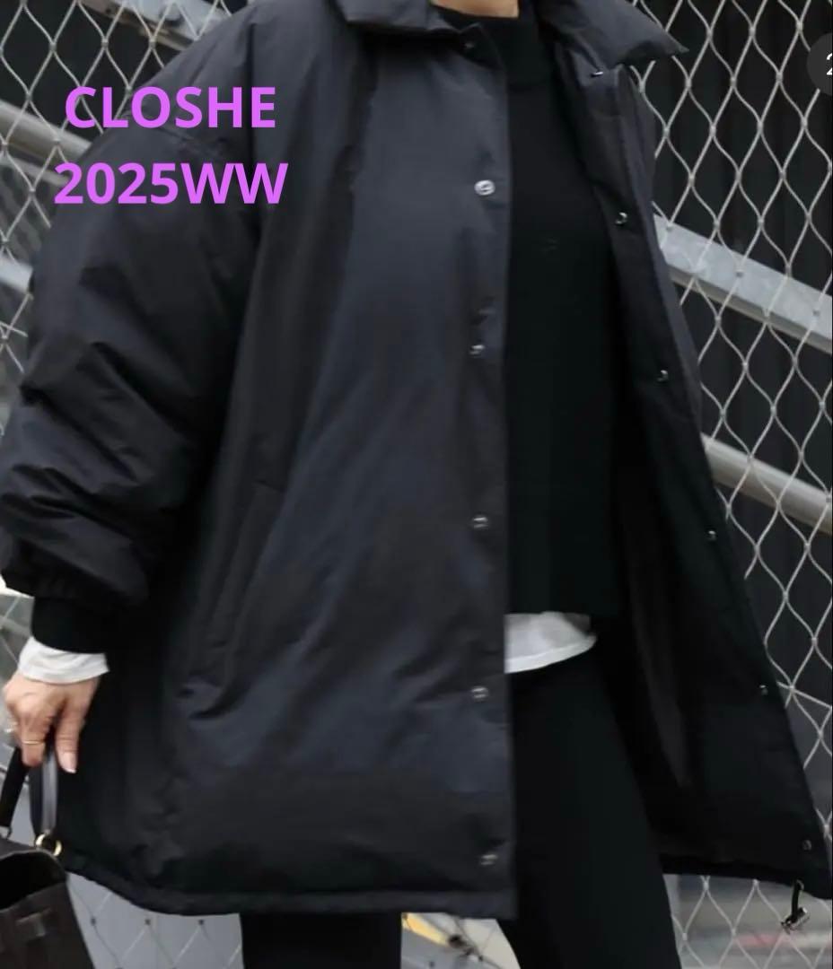 CLOCHE クロシェ puffcoach jacket outer ブラック