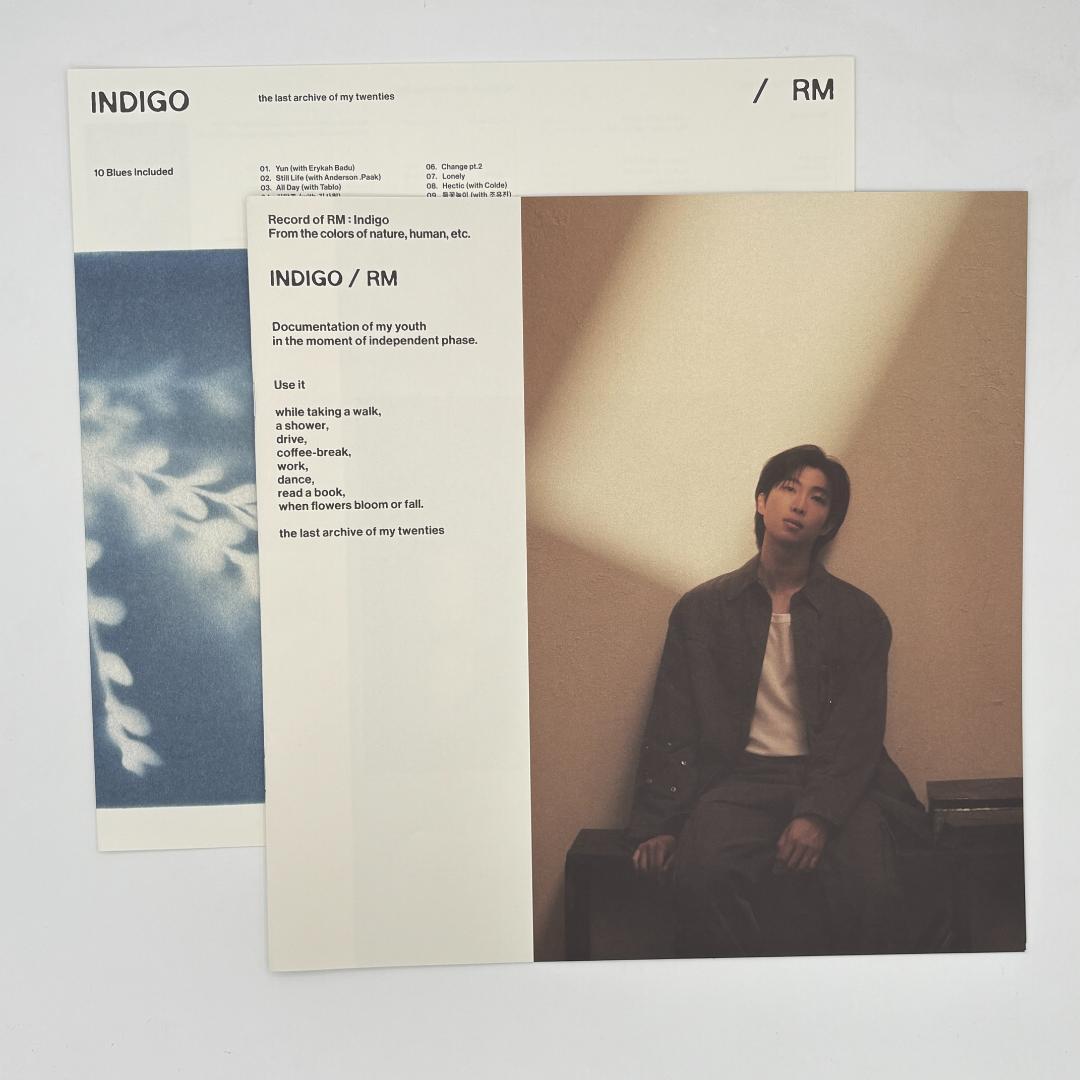 Indigo RM BTS LP レコード