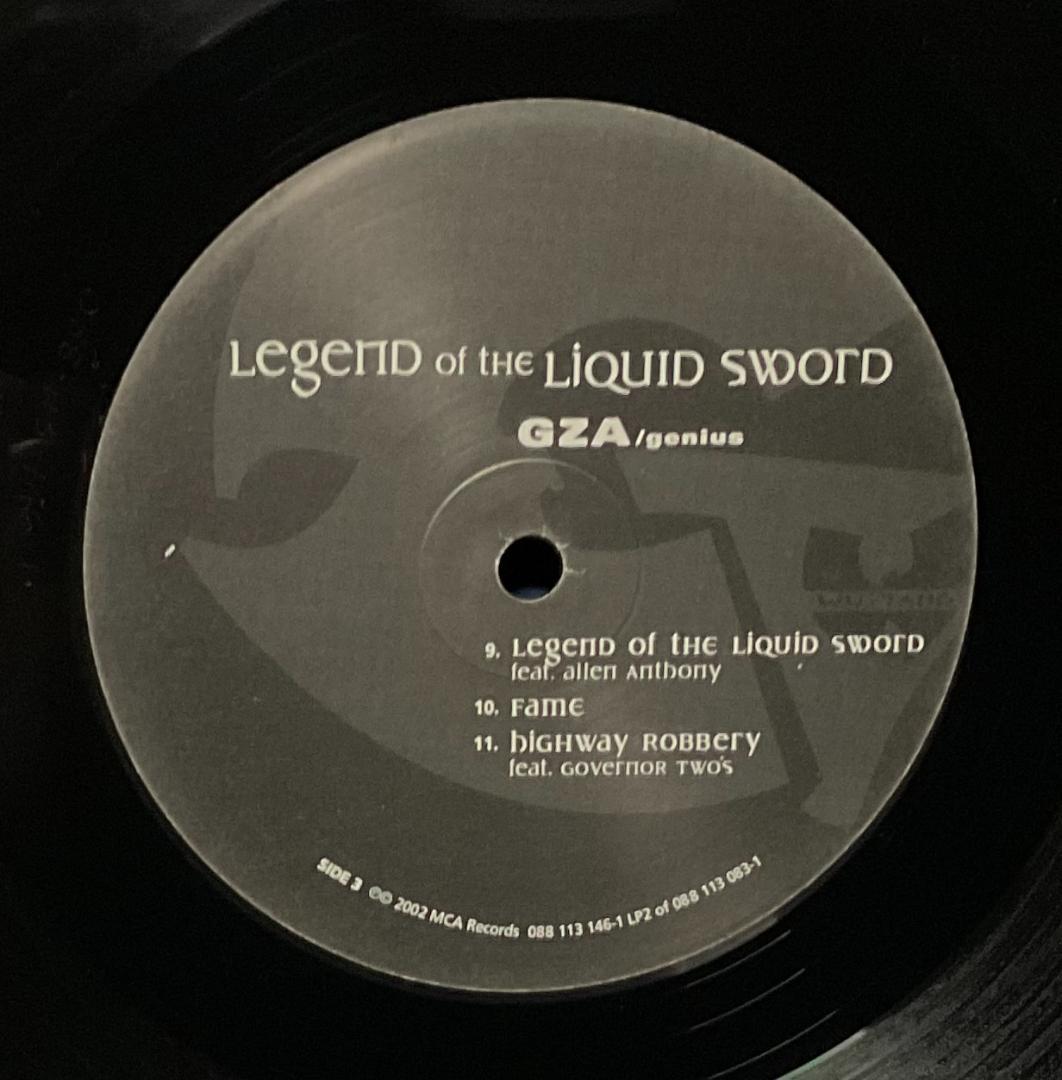 洋楽 GZA - Legend Of The Liquid Sword 2LP