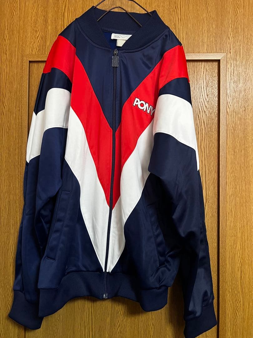 PONY ジャージ ネイビー/レッド/ホワイト M-L相当