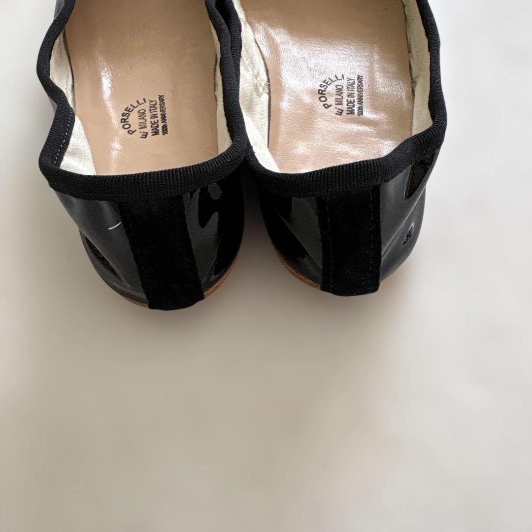 未使用級✨A.P.C. ポルセリブラック バレエシューズ　黒　ブラック　39