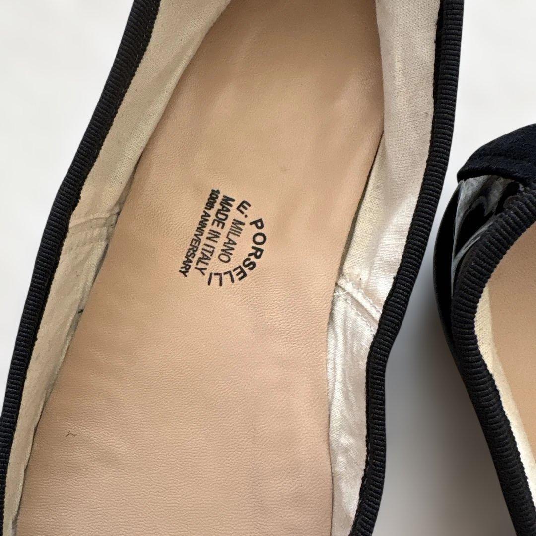 未使用級✨A.P.C. ポルセリブラック バレエシューズ　黒　ブラック　39