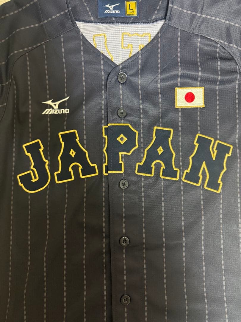 美品未着用希少　大谷翔平　日本代表侍ジャパン刺繍ユニフォームL
