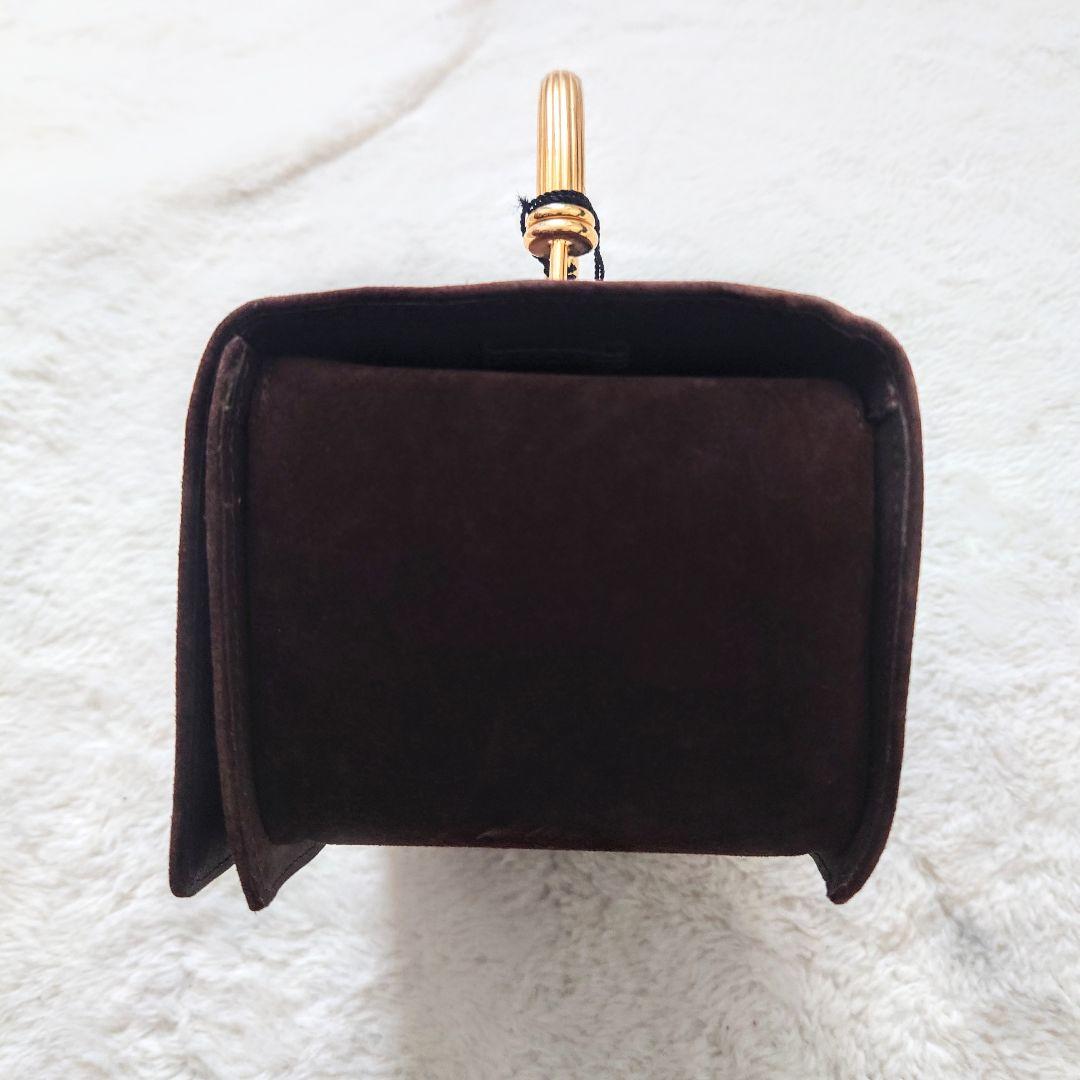 高級 希少モデル イタリア製 RODO 2way バッグ ゴールド スエード