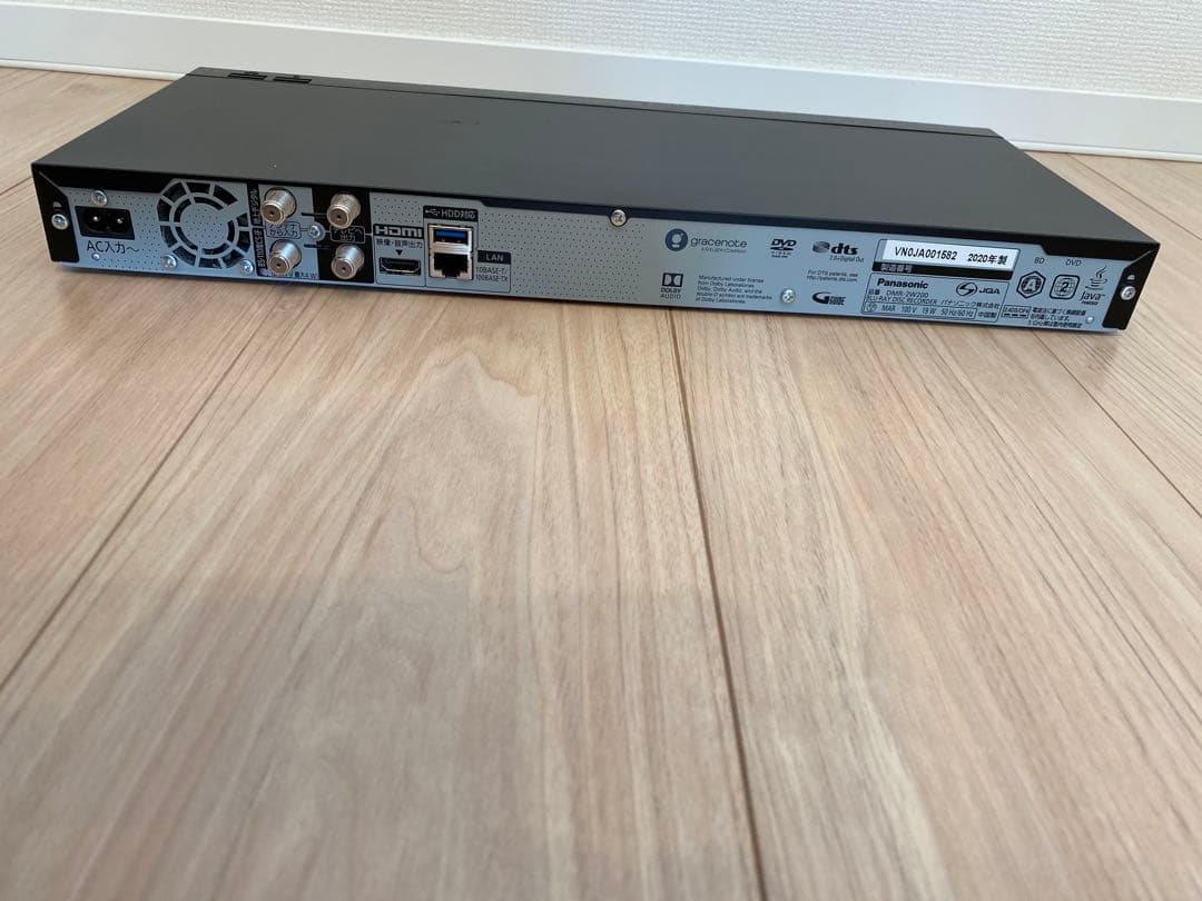 Panasonic ブルーレイディスクレコーダー DMR-2W200 、2TB