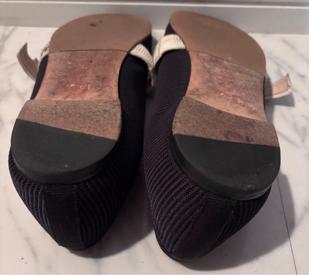 AyaChristian Dior ブラックバレエシューズ