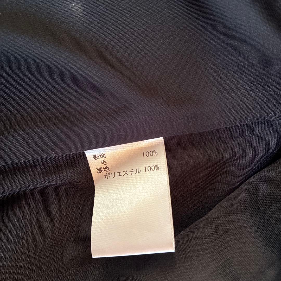 ノーカラーチェック柄ジャケット