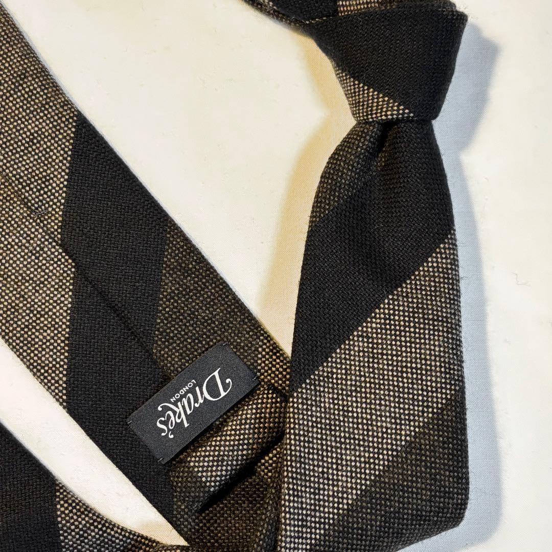 Drake’s ネクタイ　ウール 100% Handmade in London