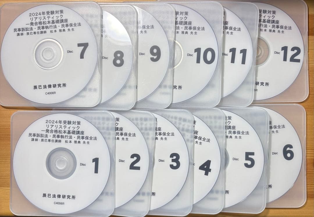 リアリスティック一発合格基礎講座 2024年　民事訴訟法 民事執行法 民事保全法