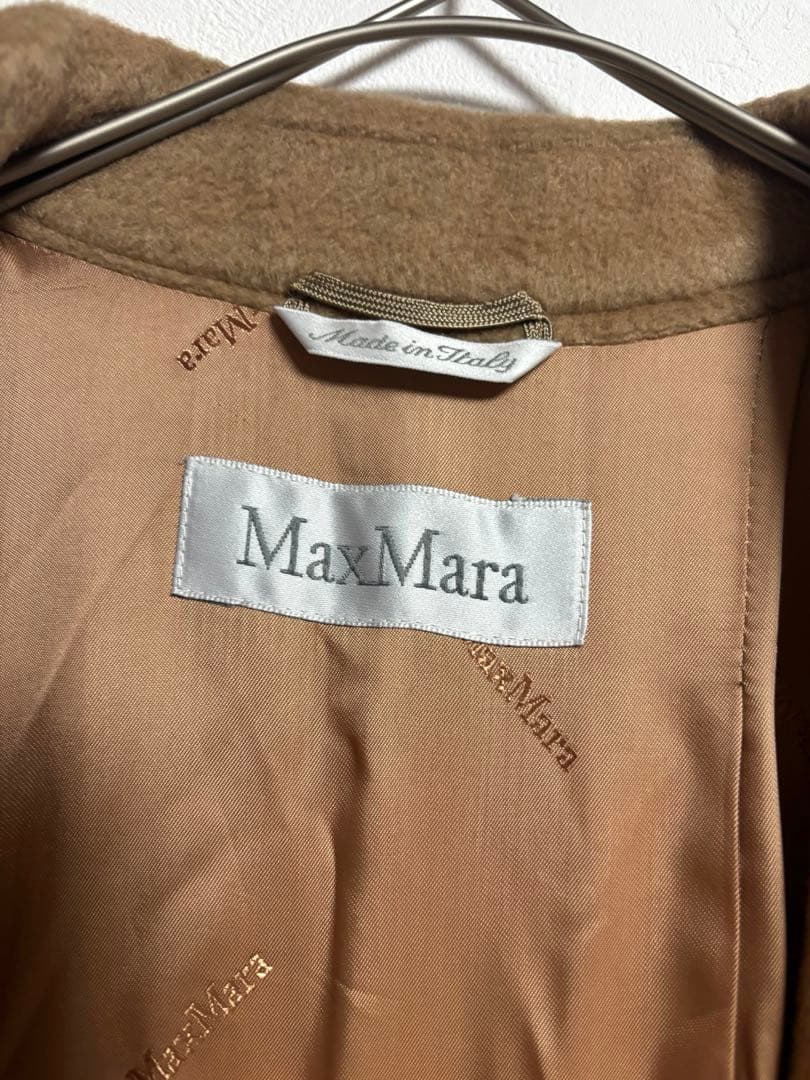 max mara マックスマーラ 白タグ キャメル カラーコート サイズ40