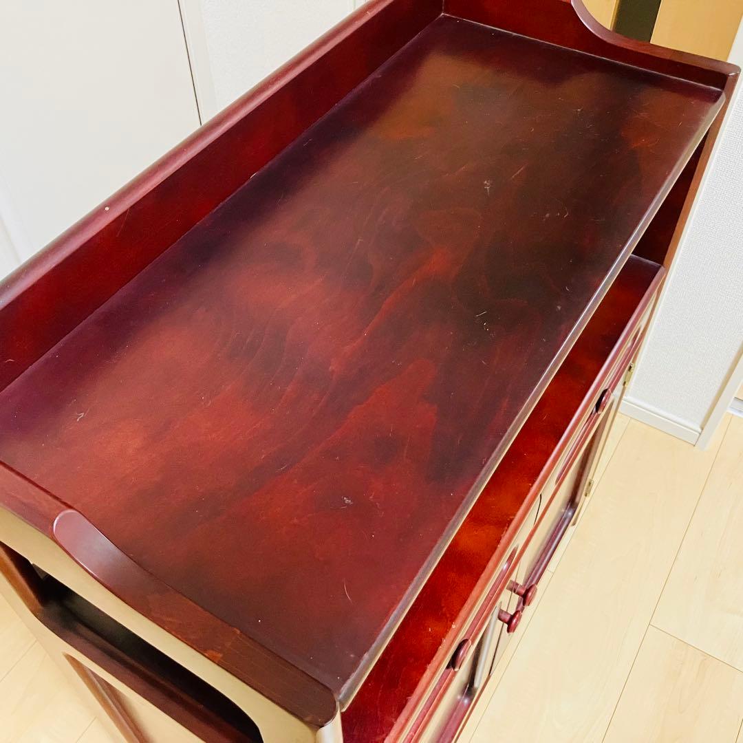 ✨美品✨ カリモク karimoku 木製 電話台 FAX台 キャビネット飾り棚