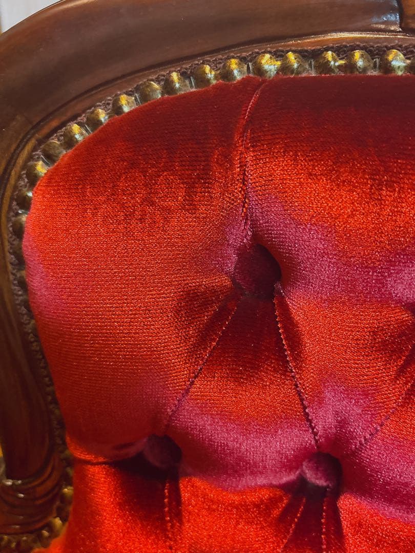 リトルプリンセスチェア マホガニー材 ドールチェア 子供用椅子